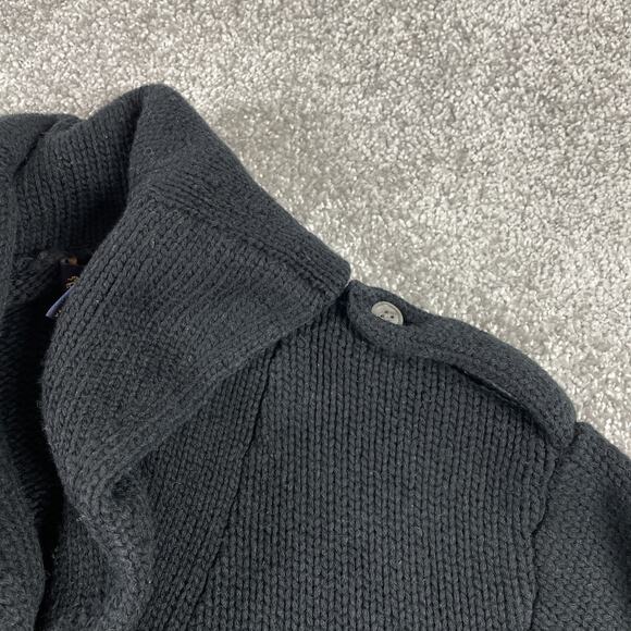 Brooks Brothers Cardigan Sweater Mens Medium Knit Shawl Collar Shoulder Straps - Picture 6 of 14